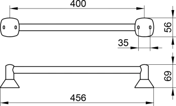 Полотенцедержатель Keuco City.2 2701010400 хром