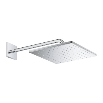 Верхний душ с душевым кронштейном 422 мм, 1 режим струи, GROHE Rainshower Mono 310 Cube, хром, 26564