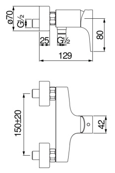Смеситель для душа Nobili Yoyo YO126130CR хром