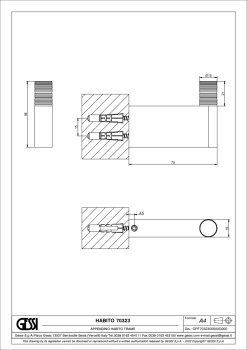 Крючок Gessi 70323.726 Warm Bronze Brushed PVD