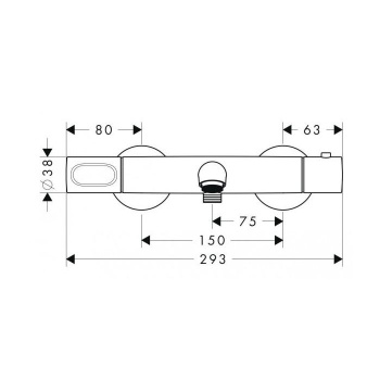 Axor Citterio M, Термостат на ванну, ВМ, цвет: хром 34435000
