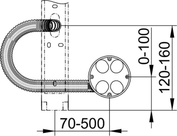 Комплект для встройки косметического зеркала Keuco iLook_move 17699000001