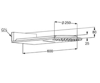 Верхний душ Kludi A-QA 648809100, белый
