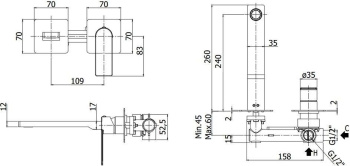Смеситель для раковины Paffoni Tango TA106ST70 хром