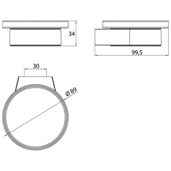 Держатель для мыла стеклянная часть прозрачное стекло Emco Flow черный, 2730 133 00