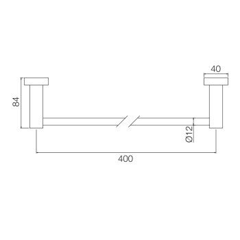 Полотенцедержатель Fima Carlo Frattini Accessori 40, подвесной, золото F6000T/40VOR