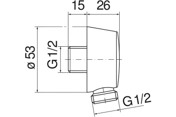 Шланговое подсоединение Nobili AD150FLP