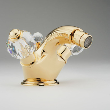 Смеситель для биде THG Mandarine Cristallia Diamant U1K-F01-3202 полированное золото