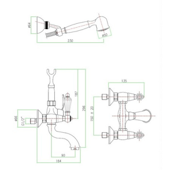 Набор мыльниц Hansgrohe Raindance 28698000
