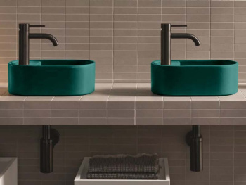 Раковина накладная Cielo Les Petites LPLAO SM 33 см зеленый