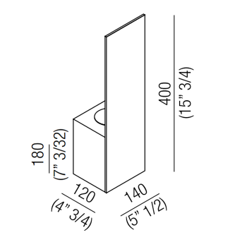 Туалетный ёршик Agape Sen, подвесной, черный ASEN0925NN