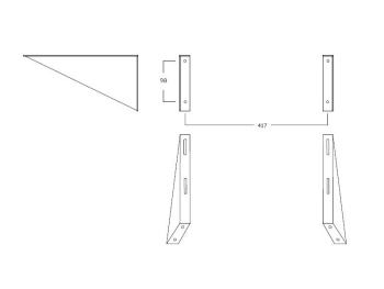 Крепеж для раковины Hatria AUTONOMY Y0CC01