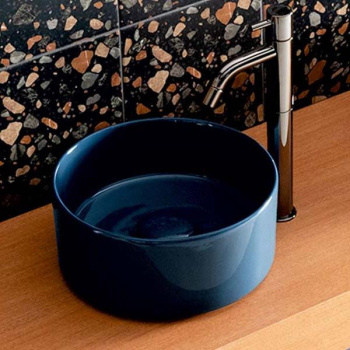 Раковина накладная Cielo Shui Comfort MILAT OL 25 см синий