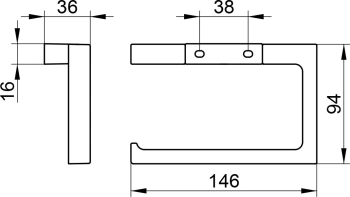 Держатель туалетной бумаги Keuco Edition 11 11162210000 сталь