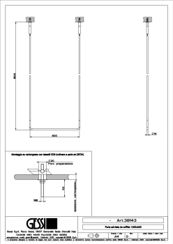 Полотенцедержатель Gessi Goccia 38143.031 Chrome