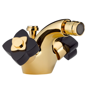 Смеситель для биде THG Petale De Cristal Noir U6D-F01-3202 полированное золото