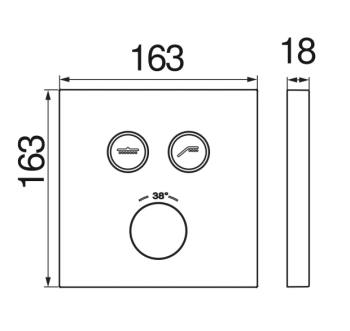 Смеситель для душа Nobili Onoff WE00202/ECR хром