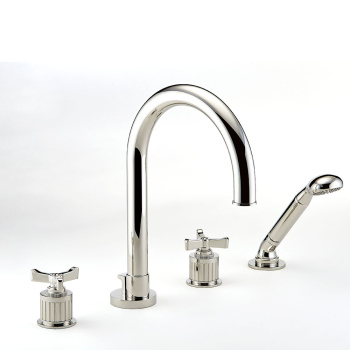 Смеситель на борт ванны THG Hamptons G4R-A02-112BSGBH хром