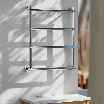 Полотенцесушитель электрический Margaroli Sole 5124704EGBL 64x52 левый золото