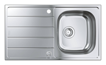 Мойка GROHE K200 45-S 86/50 1.0 с корзинчатым вентилем, нержавеющая сталь 31552SD1