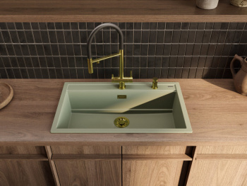 Мойка кухонная Omoikiri Kitagawa 86-LB-WG wind green 4993249