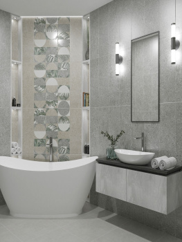 Керамическая плитка Eletto Ceramica Lunario Silver 24.2x70 см 00-00108499