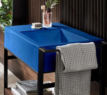 Раковина накладная Cielo I Narcisi NALAMDXSF OL 76 см правая синий