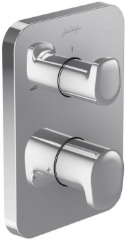 Смеситель встраиваемый с термостатом 2 выхода Jacob Delafon Hybrid E98730-CP хром