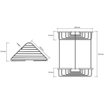 Мыльница Bemeta Cytro 102308132