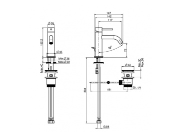 Смеситель для раковины Fima Carlo Frattini Spillo F3031XSOS золото