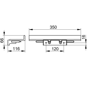 Полочка для душа Keuco Reva 12859510000 с стеклоочистителем, съемная, с крючками, алюминий, белая