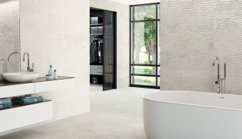 Плитка 9529 White Relieve Orizon 30x90