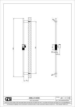 Штанга для душа Gessi Anello 63485.299 Matte Black