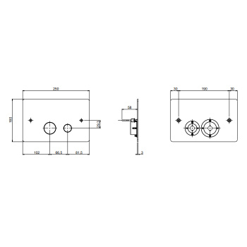 Клавиша смыва QuadroDesign  для инсталляции Geberit цвет Brushed Stainless Steel PC001AS/1