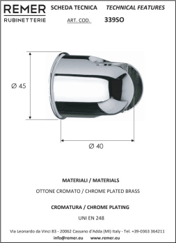 Держатель ручного душа Remer черный брашированный хром (CFP) 339SOCFP