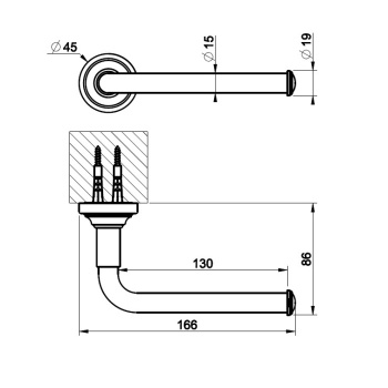 Держатель туалетной бумаги Gessi Venti20 65455.710 Brass PVD