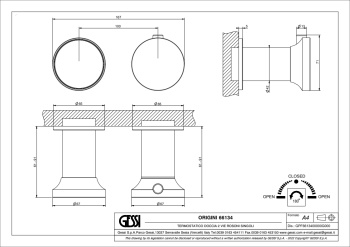 Смеситель для ванны Gessi Origini 66134.708 Copper Brushed PVD
