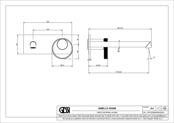 Смеситель для раковины Gessi Anello 63389.299 черный