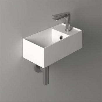 Раковина подвесная/накладная Simas Agile AG 20 bia 40 см левая белый