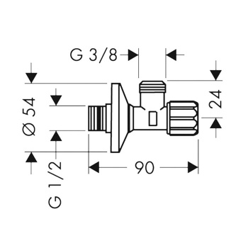 Вентиль Hansgrohe 13904000 с микрофильтром
