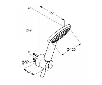 Душевой гарнитур Kludi Freshline 678509100
