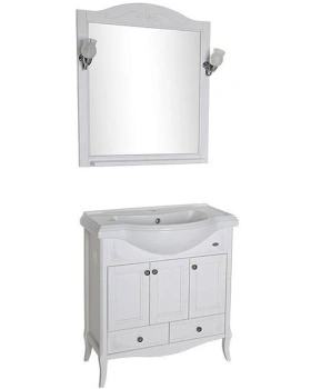 Комплект мебели для ванной ASB-Woodline Салерно 80см 969601