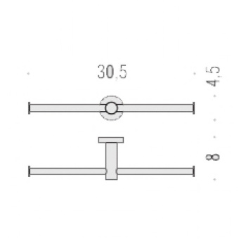 Полотенцедержатель Colombo Forever 59см хром B2910.CR