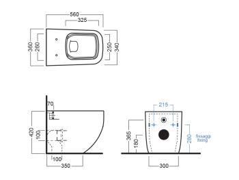 Унитаз напольный Hatria Next A0Y3AY02