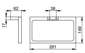 Полотенцедержатель Keuco Edition 11 11121210000 нержавеющая сталь finish