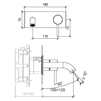 Смеситель для раковины Almar E210074.CR хром