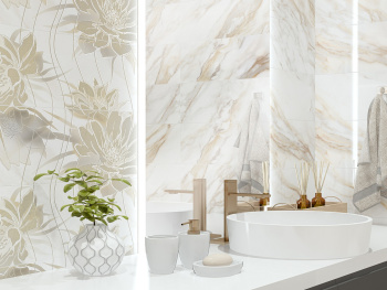 Керамическая плитка Eletto Ceramica Calacatta Oro Calacatta Oro Floris (2 Шт) - 48.4x70 48.8x70 см 587882002