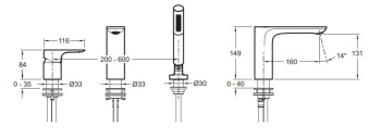 Смеситель для ванны Jacob Delafon Aleo E72292-CP