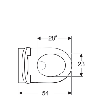 Унитаз подвесной Geberit Renova 500.802.00.1 с крышкой-сиденьем