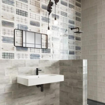 Керамическая плитка Mainzu Aquarel Deco Grey Brillo 15x30 см PT02918